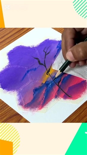 Easy_Drawing_for_Beginner___Beautiful_Seven_in_One_Scenery||@ArtArena Art With AK #shorts #art