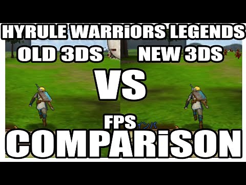 COMPARISON / Hyrule Warriors Legends // "old 3DS" VS "New 3DS" // low FPS / low details & more