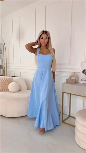 Baby Blue Glitter Dress - Elegant Maxi Style That Steals the Show | 633-4 | numoco | #dress