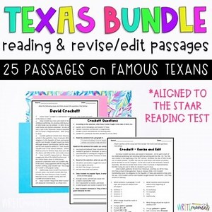 STAAR Reading Passages: 4th Grade Texas Reading & Revise and Edit
