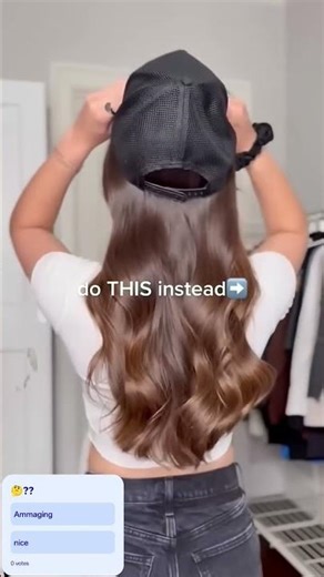 The Viral "No-Bump" Baseball Hat Hair ❌Trick Every Girl Needs to Know✅#hairstyle #shortcurly