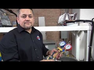 How to vacuum an air conditioning system.