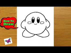 How To Draw Kirby Easy | Kirby Speed Art | Como Dibujar A Kirby