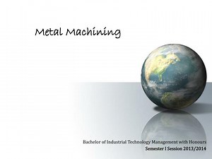 Metal Machining - SlideServe