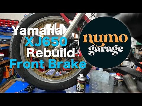 Yamaha XJ650 front brake seized caliper rebuild