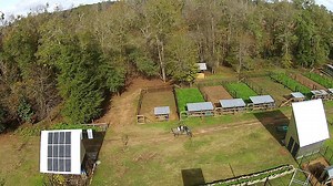 This gives you a sense of scale when looking at our chicken pens and the low stocking densities in each pen. We believe plenty of space, fresh fodder, and lots of sunshine make for happier chickens. | Greenfire Farms