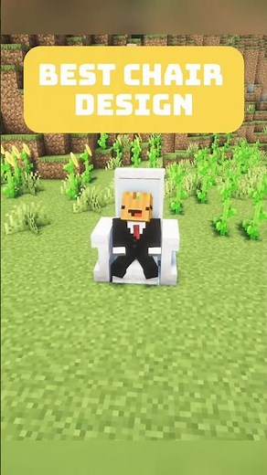 The best chair design in Minecraft (upgrade build) #catmemes #equipou #minecrafttutorial