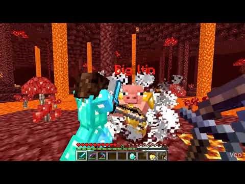 I asked Flow Google's video AI to generate a piglin fighting in Minecraft (read description)
