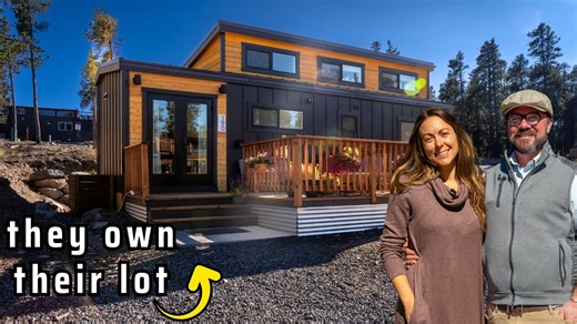 Their tiny home in amazing tiny house community with land ownership