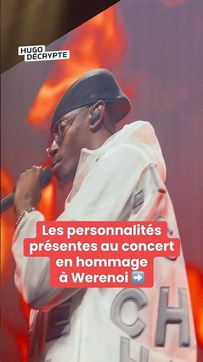 The personalities present at the tribute concert for rapper Werenoi
