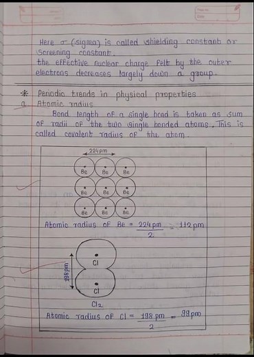 Class 11th Chemistry Chapter 7.Modern Periodic Table NOTES #chemistry #shorts