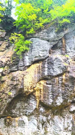 Hidden deep in the Swiss Alps, the Aare Gorge looks like something from another world. #switzerland