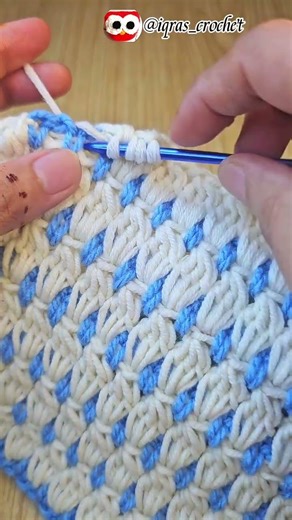 Full Tutorial @Iqras_crochet #crochetstitch #viralvideo #knittingstitchpattern #crocheting #knitting