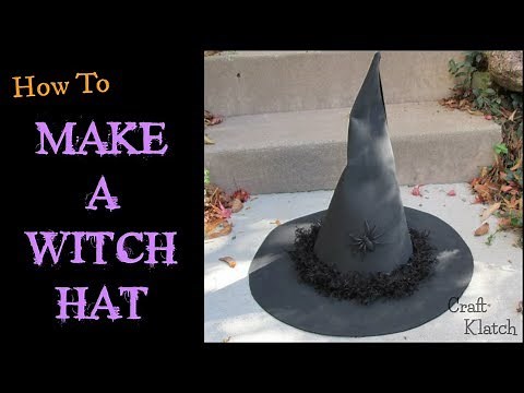 How To Make a Witch Hat Craft Tutorial