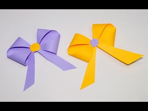 How to make a paper Bow/Ribbon | Easy origami Bow/Ribbons for beginners making | DIY beauty and easy