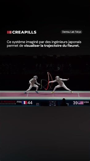Ce système imaginé par des ingénieurs japonais permet de visualiser la trajectoire du fleuret.