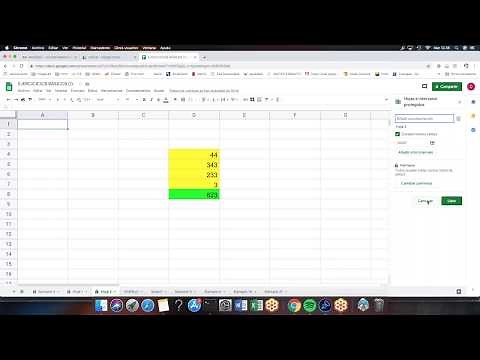 Curso Google Drive básico (25). La hoja de cálculo 8 proteger celdas y hojas