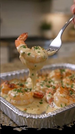 Creamy Garlic Butter Baked Shrimp