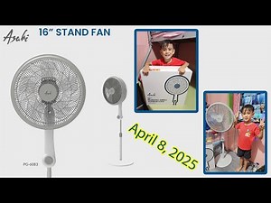 #115 2025 - Asahi PG-6083 16 Inches Plastic Grill Power Stand Fan - Tondo - Manila