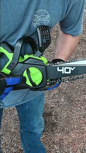 Tightening GreenWorks Chainsaw Chain