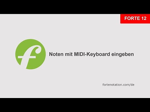 Noten mit MIDI-Keyboard eingeben