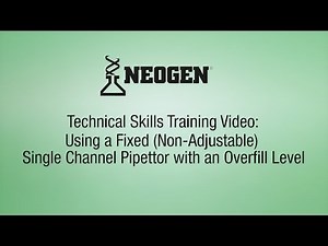 How to pipette using a Single Channel Pipettor with Overfill