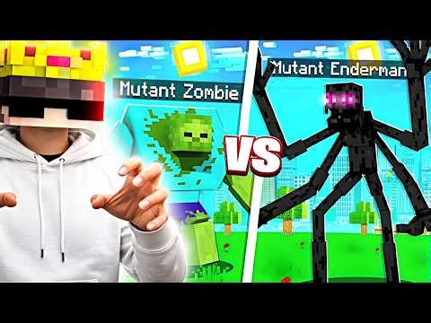 Mutant Zombie vs Mutant Enderman – Who Wins in 10 Minutes 🤯☠️