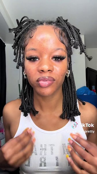 🤍 #braidedbob #hairtutorial #fyp | moesha braids