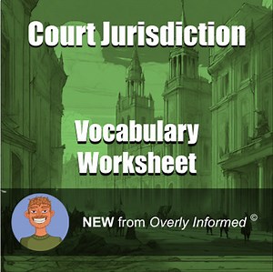 Court Jurisdiction Vocabulary Worksheet