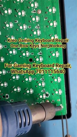 Gaming Keyboard one Row Keys Not Working Repair #keyboard #gamingkeyboard #shorts #trending #viral