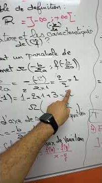 Généralités sur les fonctions Tronc commun Parabole