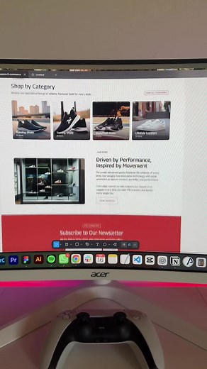 Wireframe to website: Diseño en Figma para un E-commerce de performance shoes 👟 ¿Buscas inspiración de diseño? Aquí la encuentras💡¡sígueme! Imágenes creadas con Phygital #figma #wireframe #webdesign #uxuidesign #fyp