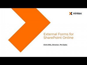 External Forms - SharePoint Online and Nintex Workflow Cloud