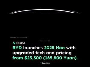 12 reactions | BYD has launched the 2025 Han, offering nine versions...