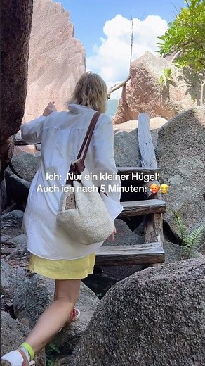 Nicht ungefährlich: Wandern auf den Seychellen 😅 #seychellen #fyp #ladigue #fürdich #reisetipps