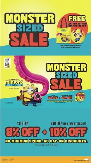 😍 Ooo La La! It's time for Gain City's MONSTER-SIZED SALE! 👾