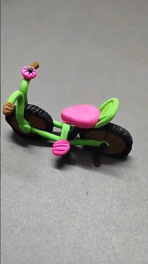 Clay Bicycle 🚴 | Easy Clay Bike Craft DIY #shorts