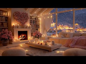 ❤️ Beautiful Romantic Piano Music for Relaxing 🌹Soft Piano & Snowfall for Sleep & Stress Relief