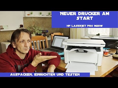 New HP LaserJet Pro MFP M28w printer - Unpacking, setting up and testing the WiFi function