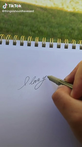Cursive Writing Notes of Love and Affection