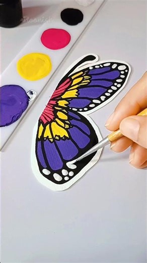 💜💛🩷Butterfly Cutout Bookmark ✨ Aesthetic Handmade Art Idea | Easy Bookmark Design for Book Lovers💜💛🩷