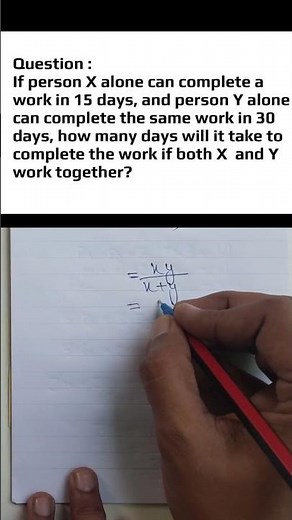 Time & Work Problems | Working Together Problems