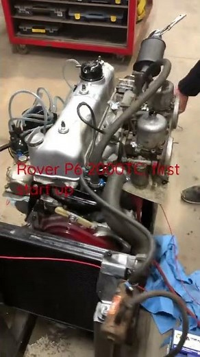 Rover P6 2000TC engine first start up!