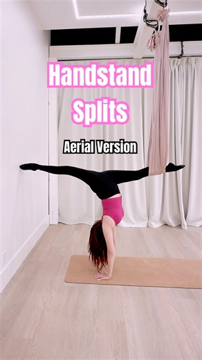 Handstand Splits Challenge 🤸🏻‍♀️ Aerial Version #handstandchallenge #splitchallenge #splits #trend