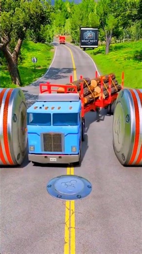 Wait for end 🤔 #shorts #trending #viral #trucksvs #beamng​ #beamng #beamngcrash