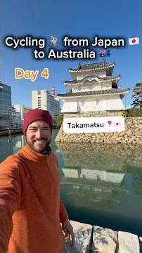 Day 4 - Takamatsu Castle & Sanuki Udon 🇯🇵 | Cycling from Japan to Australia 🚴