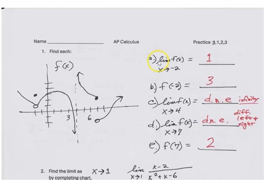 ap calc 25 2.1,2,3a practice sheet
