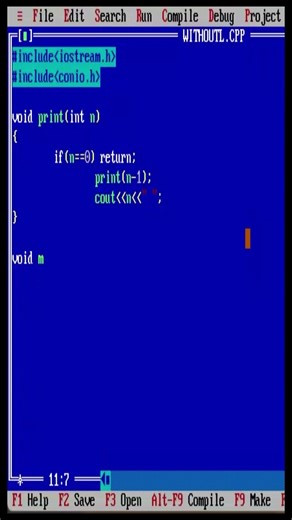 Print Numbers Without Loop