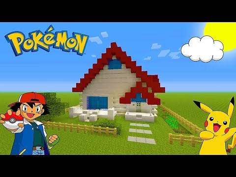 Minecraft Tutorial: How To Make Ash Ketchums House from Pokemon! "Pokemon House"