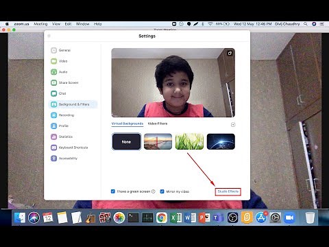 How to add studio effects in Zoom
